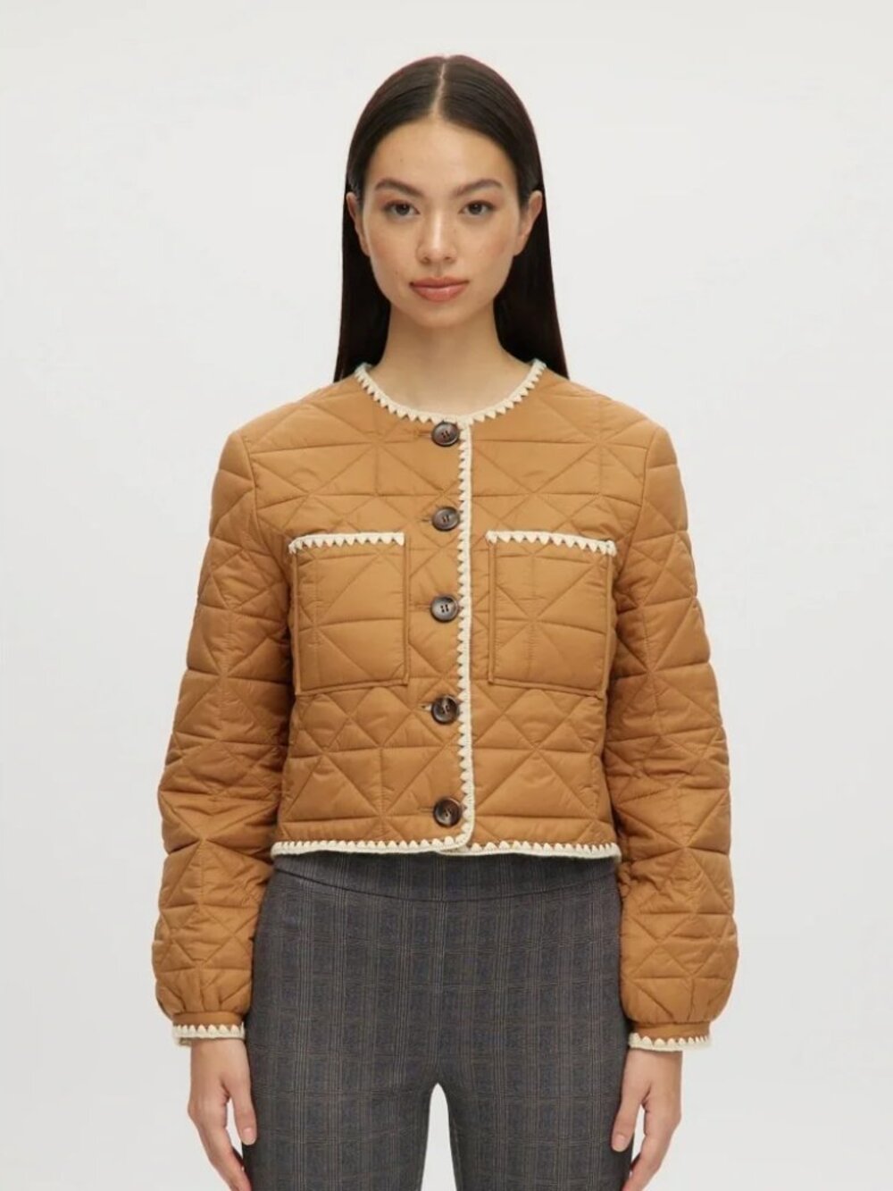 Joie Whipstitch Quilted Reversible Jacket Small